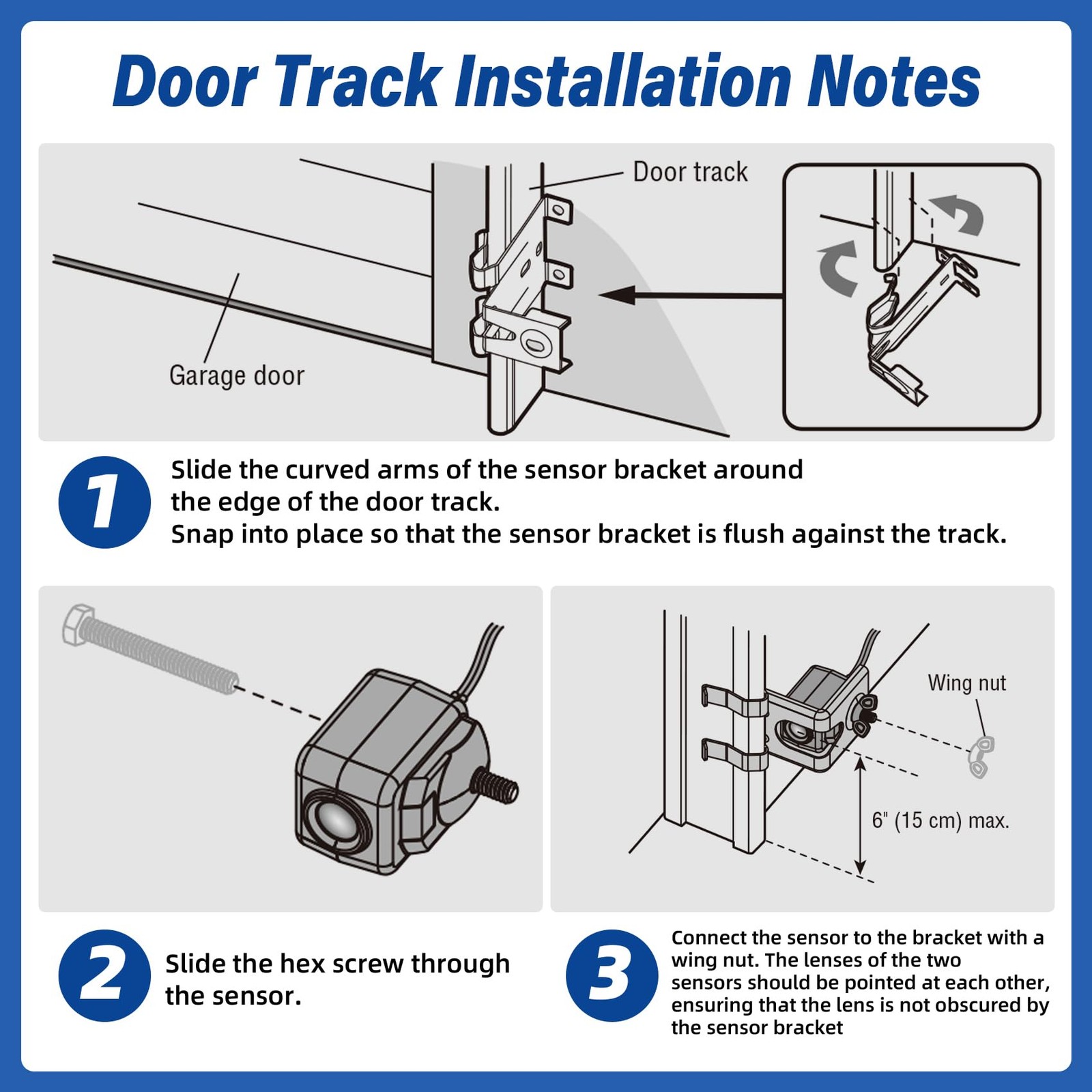 820CB Garage Door Sensor ReceivingSending, Compatible with All Chamberlain/Li…