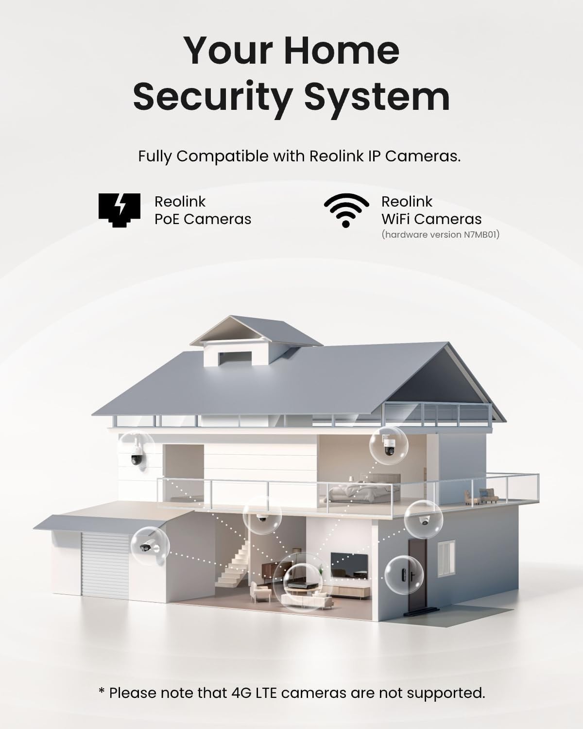 8CH NVR for Home Security, 24/7 Recording, No HDD