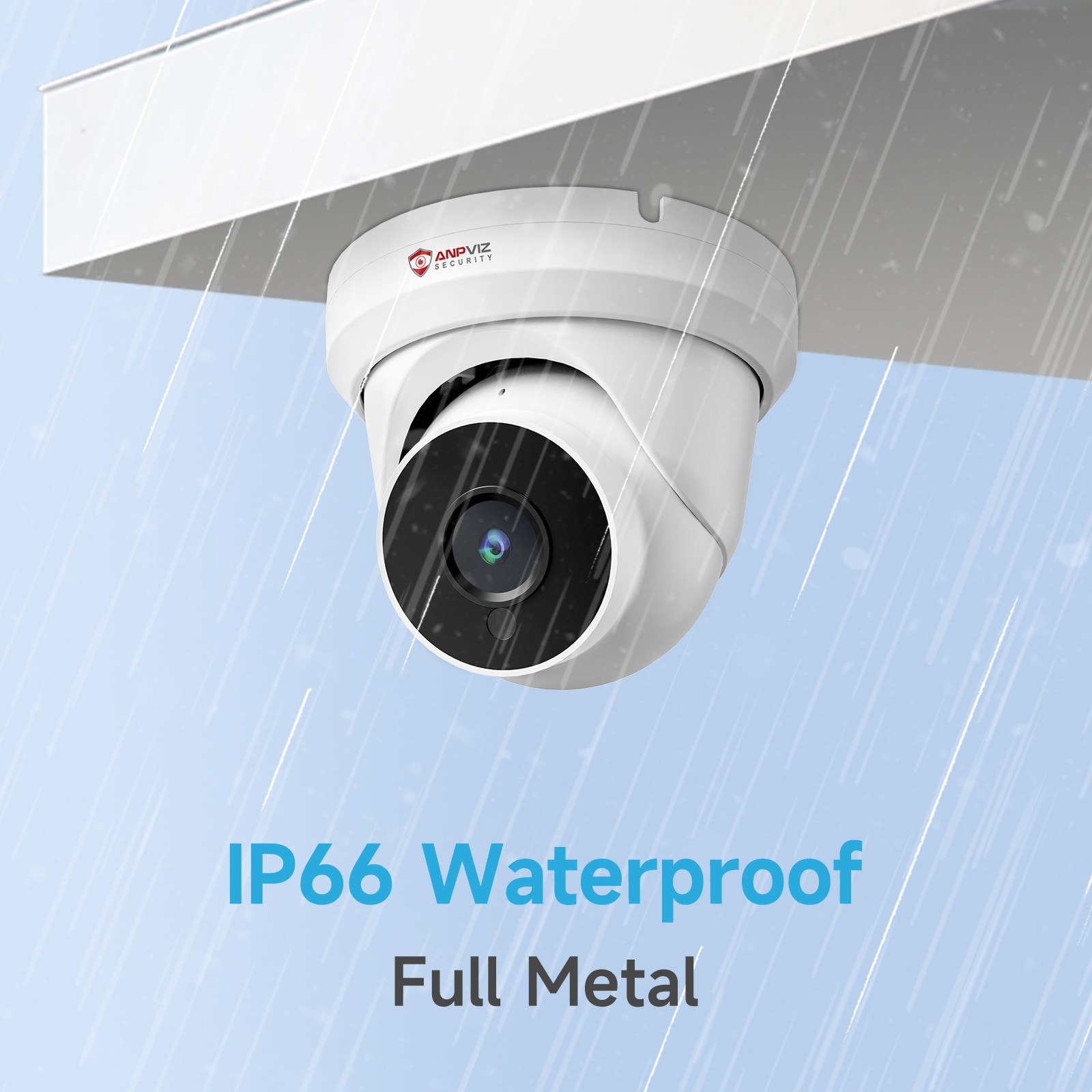 Anpviz 4MP PoE Turret Security Camera Outdoor Audio NDAA Compliant IPC-D3240W-S