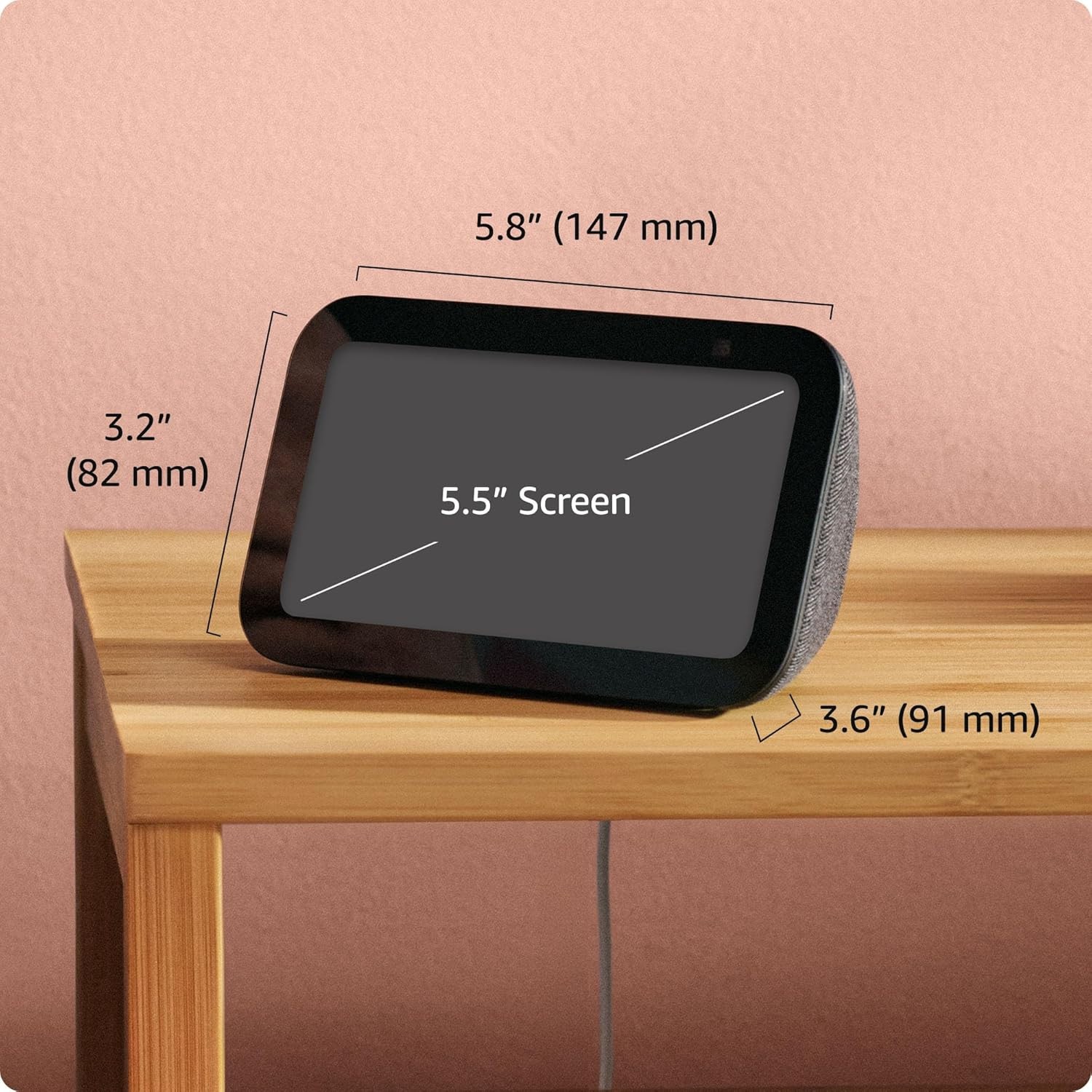 ✅ Amazon Echo Show 5 – 3rd Gen Alexa 5.5″ Display 2x The Bass & Clearer Charcoal