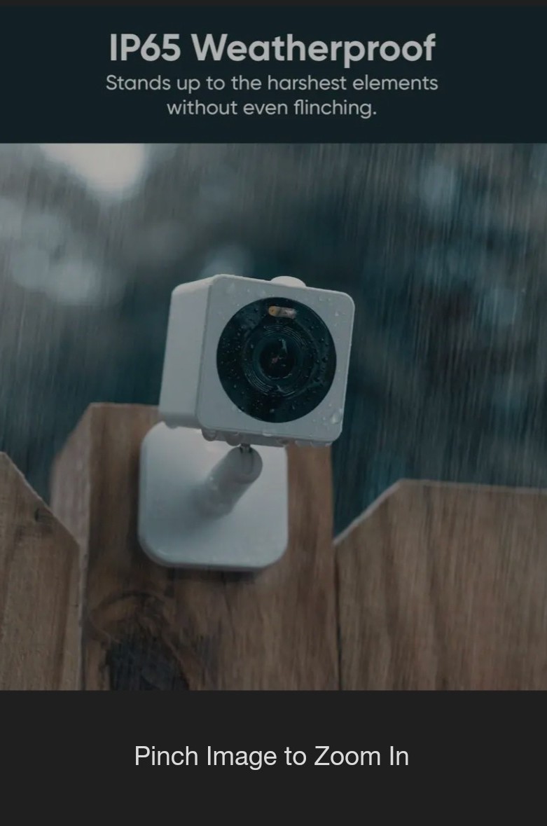 Wyze Cam Indoor/Outdoor OG Security Camera – White,used In MINT!, 32GB SD INCL!