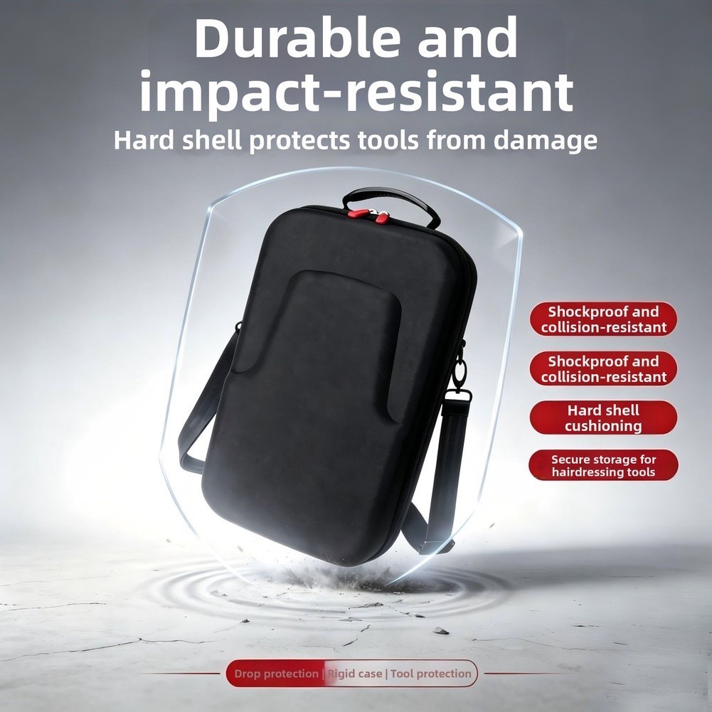 Professional EVA Barber Bag for Tools 35×21.5×12.5cm Detachable Shoulder Strap