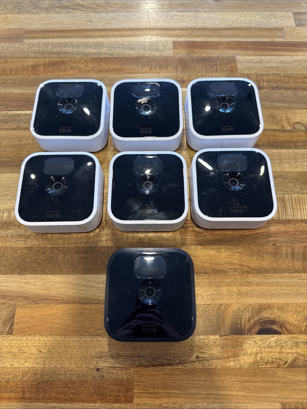 Lot of 6 Blink BCM00401U Indoor Security Camera & 1 BCM00400U Outdoor Untested
