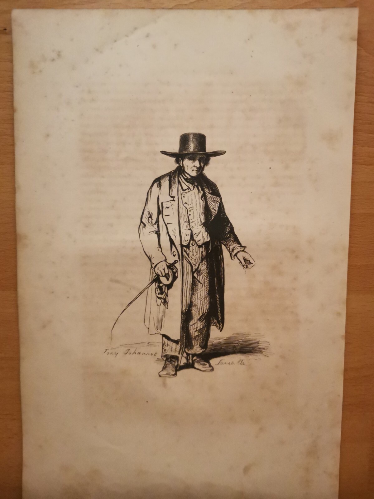 1840 Original Engraving Caricature Copperplate Vintage Retro Design Painting …