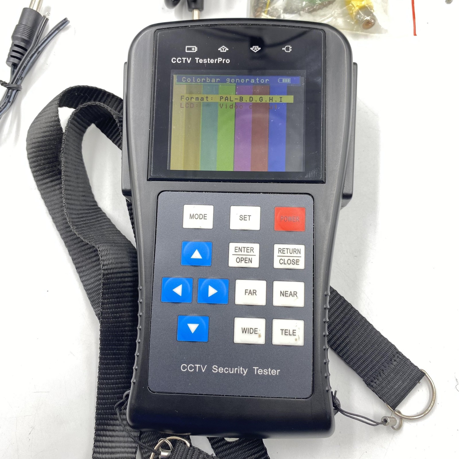 CCTV TesterPro Security Tester EV-TFSQT R280 RS485 PTZ BNC Video Kit Bag Cables