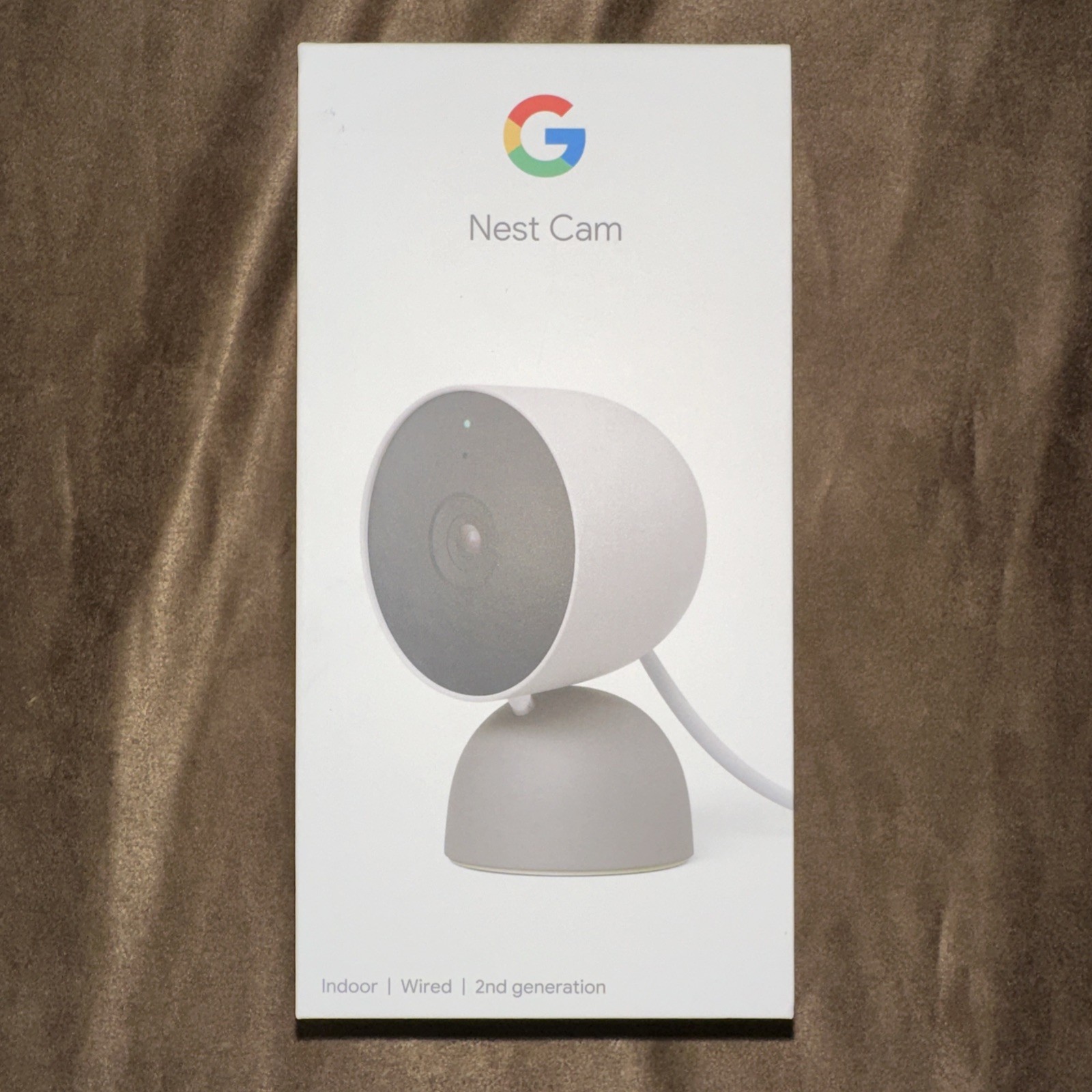 Google Nest Security Cam Indoor Wired 2nd Gen – Linen – GA03179-US- New