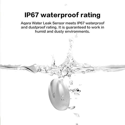 Water Leak Sensor, Zigbee Wireless Water Leak Detector for Alarm System and Smar