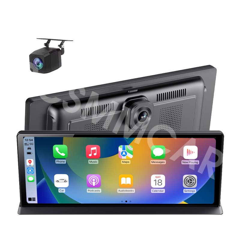 5K Dash Cam Car DVR Front Rear Camera Parking Monitor For Apple Carplay With Cam