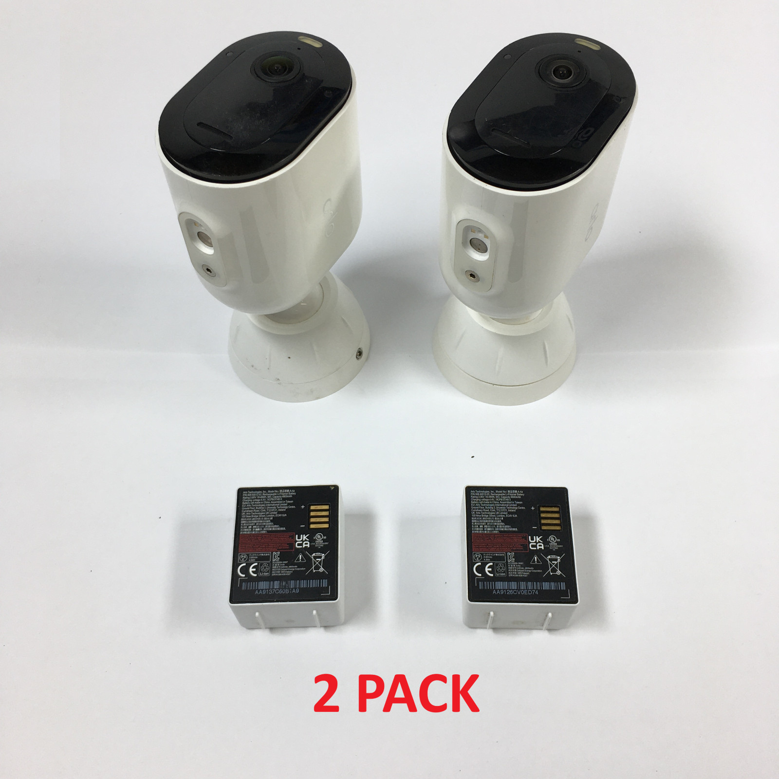 Arlo Pro 5S 2K Security Camera VMC4060P NO Mounting Plate (White) 2 PACK