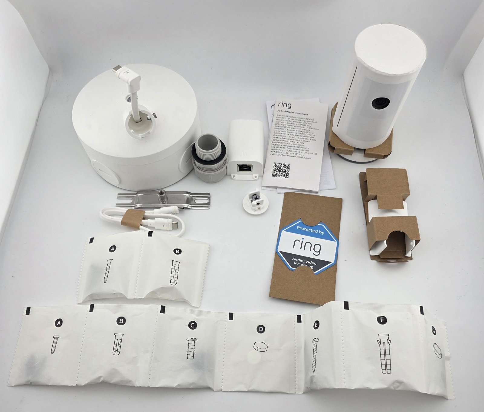Ring Outdoor Cam Plus Power over Ethernet (PoE) – Wide-Angle 2K Video