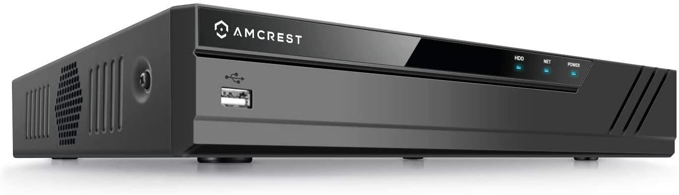 Amcrest NV4108E-HS 4K 8CH POE NVR Home Security Camera System NoHDD Renewed