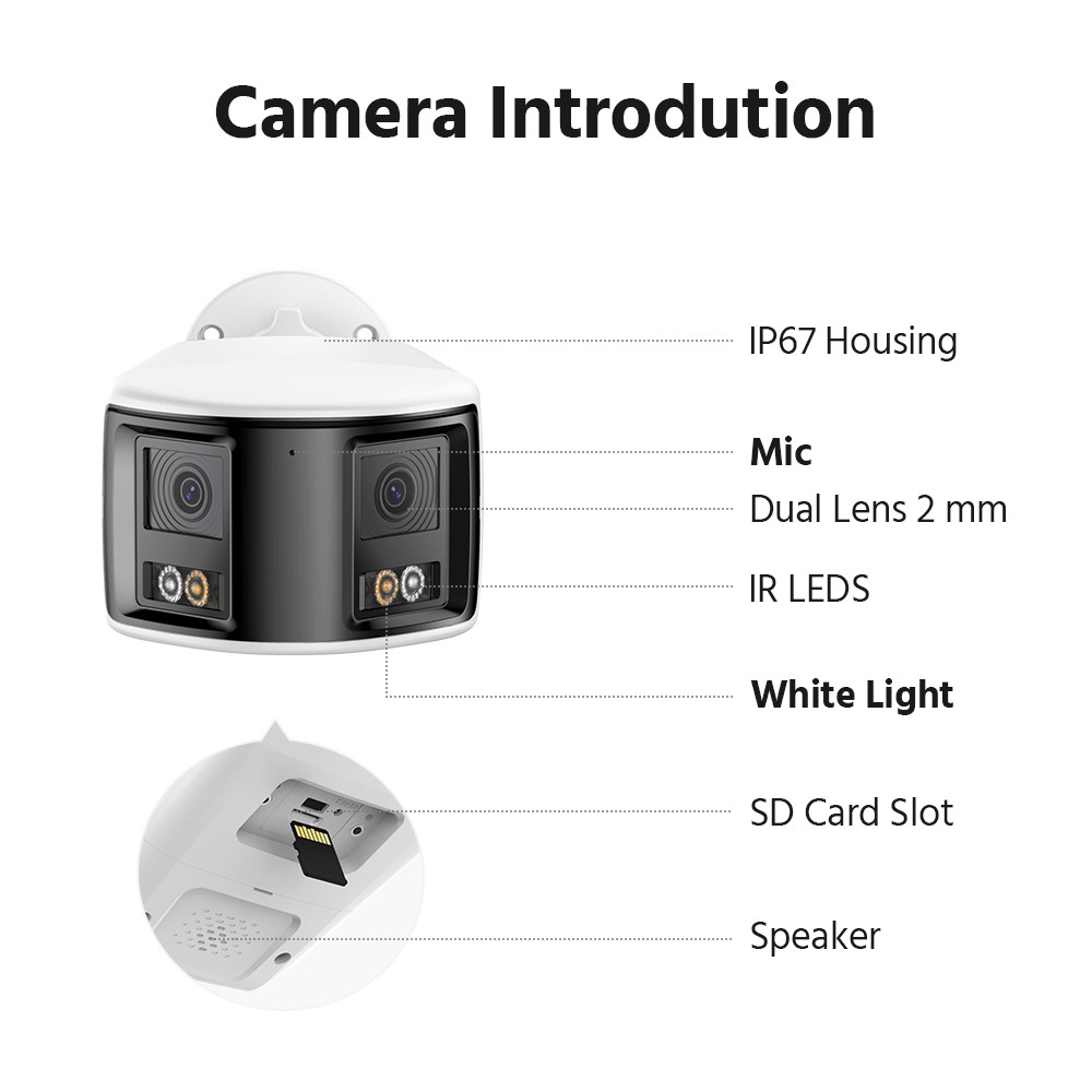 ANNKE 16CH NVR 4K POE 180° View Color Night Security Camera System Two Way Audio