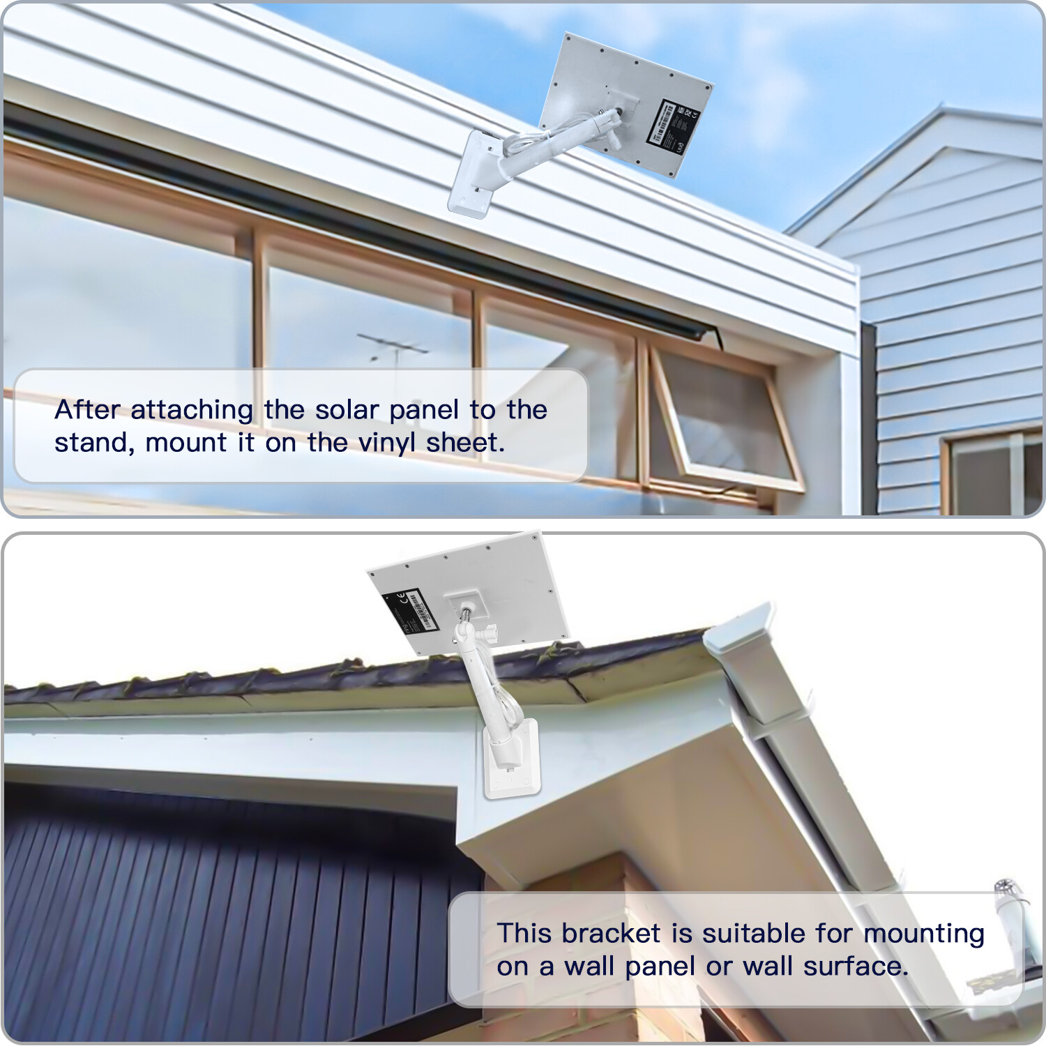 Wall Mount for Ring Solar Panel,Arlo Solar Panel,Eufy /Wasserstein Super Solar