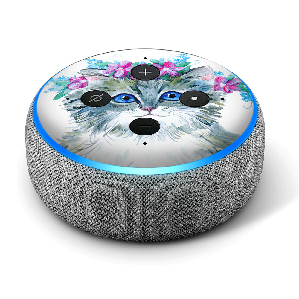 Vinyl Decal Skin for Amazon Echo Dot 3rd Gen – Boho Cat