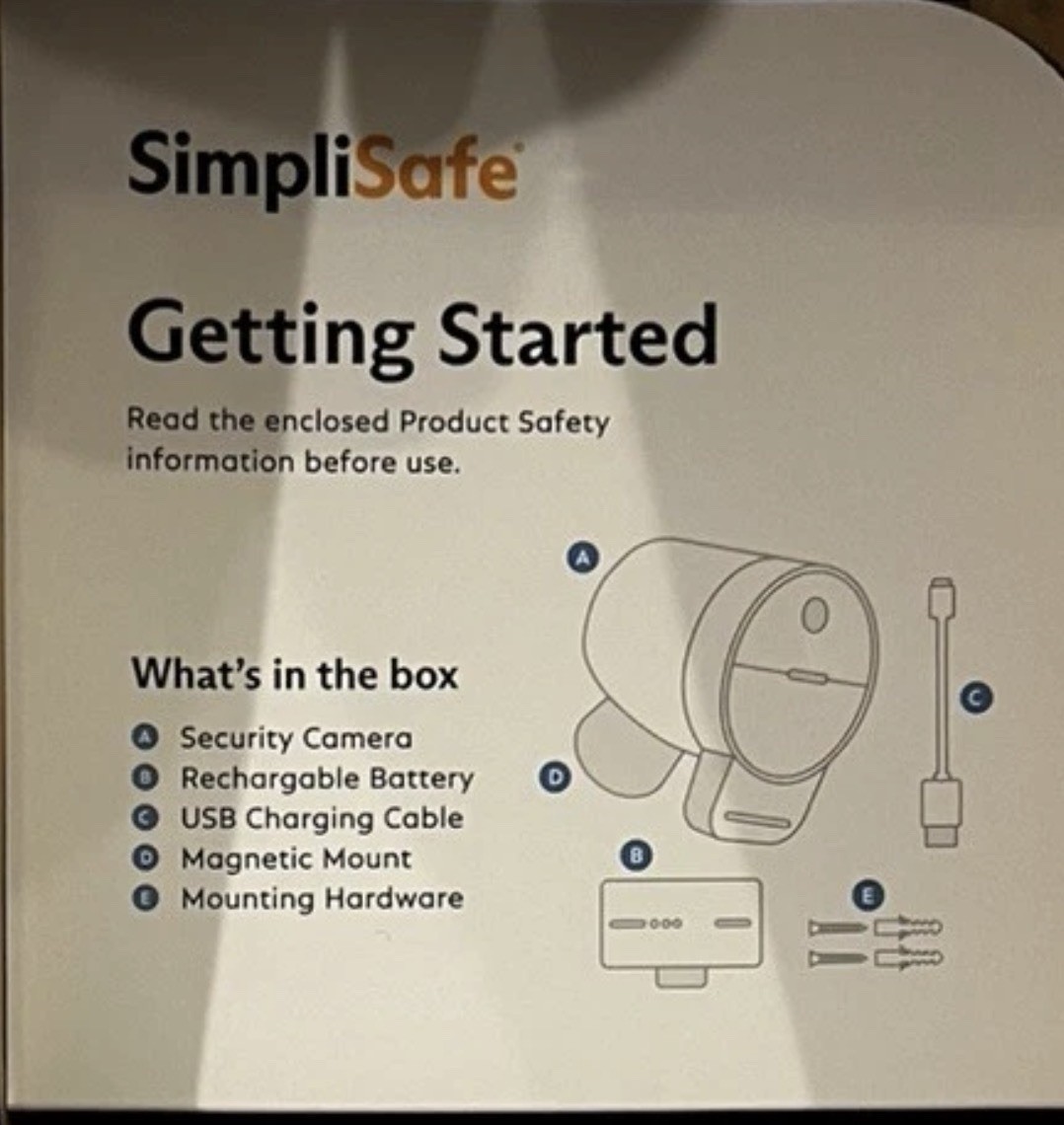 SimpliSafe Outdoor Wireless Security Camera Series 2 Active Guard CM021 SEALED!