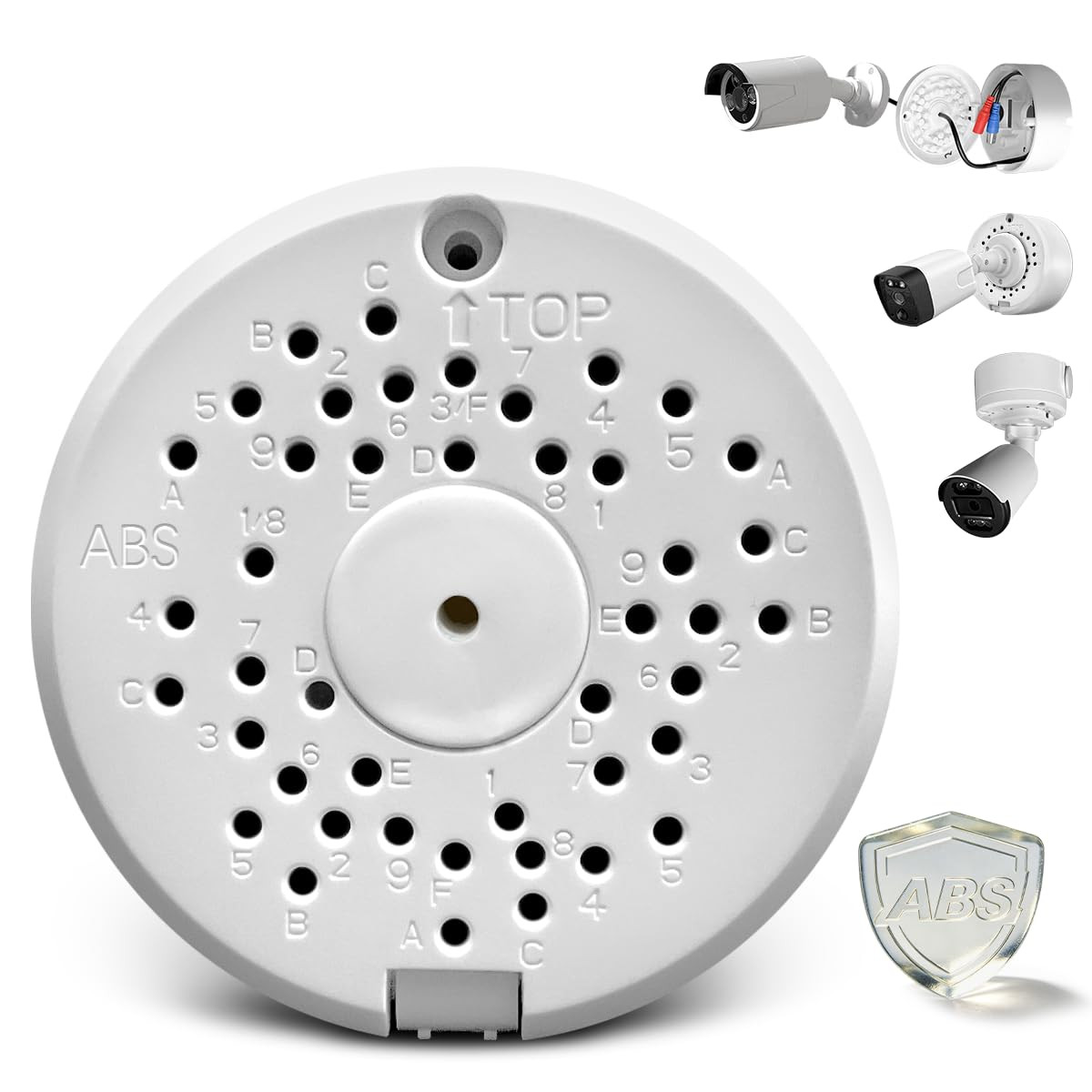 (ABS New) Security Camera Junction Box,Security Camera Bracket Outdoor,Plastic W