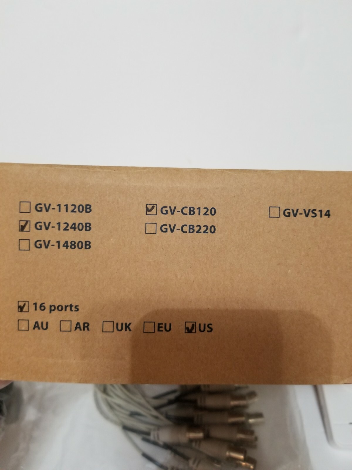 New Geovision GV-1240B 16 Ch PCI Express Combo DVR Surveillance Card CB120 Cam