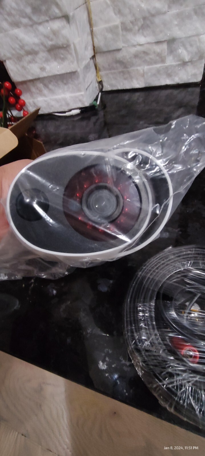 Night OWL 3MP HD Day Night Security CM-PTHD30W-BU-HIK Camera with OEM BNC CABLE