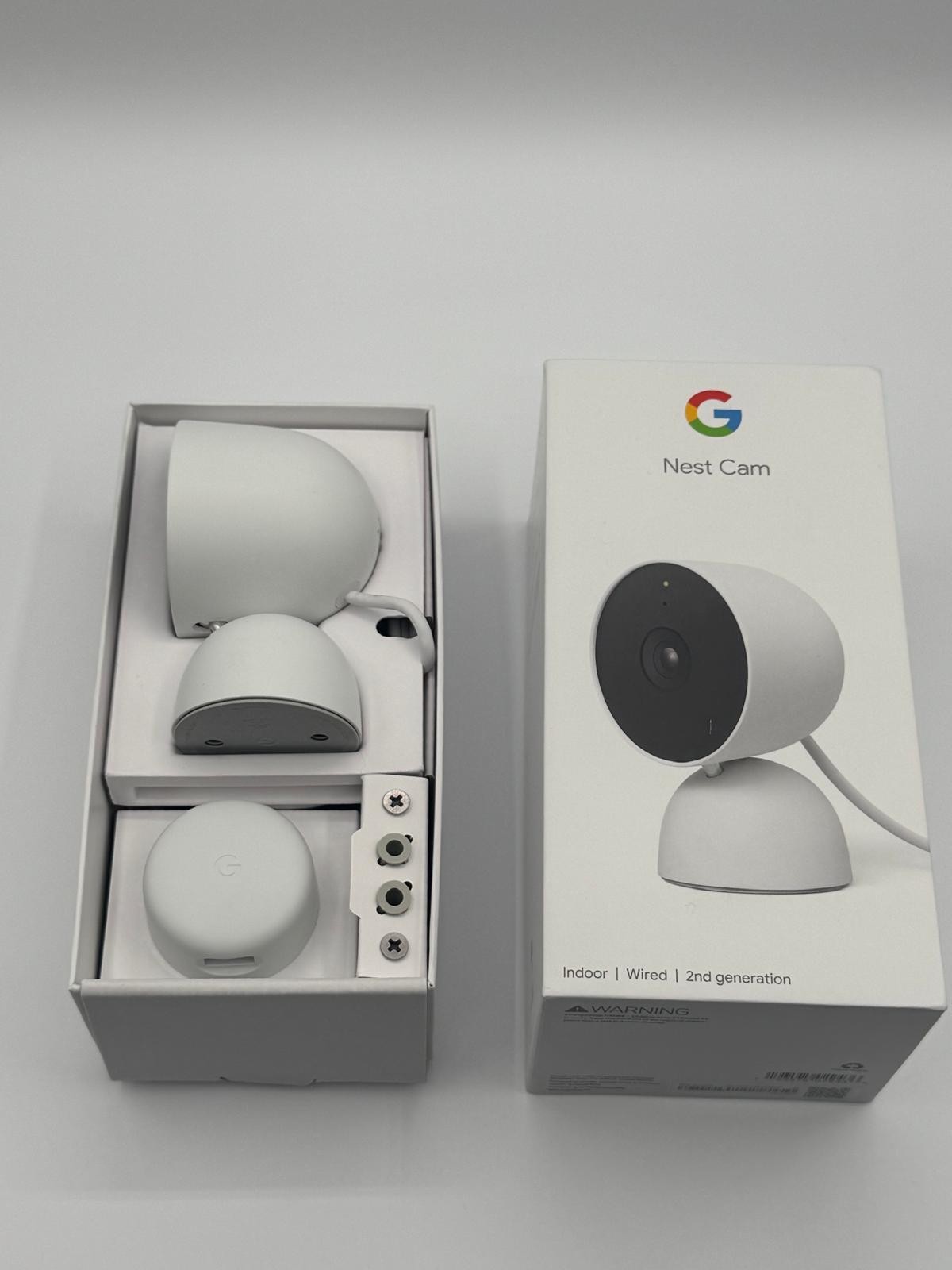 Google Nest Security Indoor Wired Camera 2nd Generation – Snow White