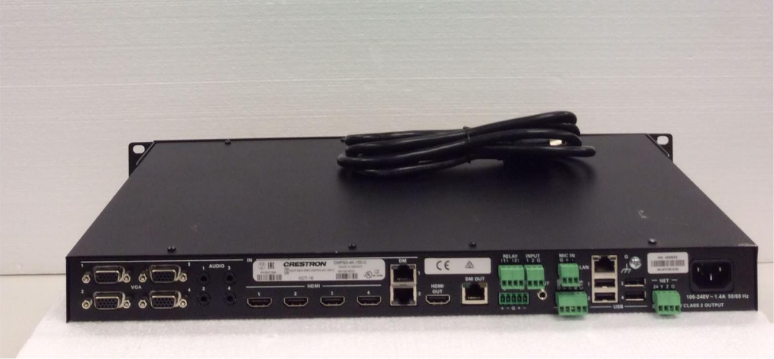 Crestron DMPS3-4K-150-C3 Digital Media Presentation System w/Power Cord WORKING