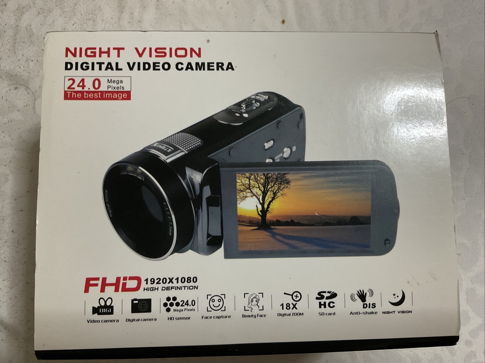 Digital Video Cámara Night Visión 24.0 Mega Pixeles