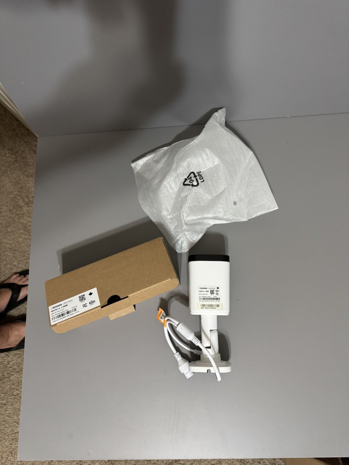 Defender Sentinel NSCB1-A 4K Ultra HD 2.8mm Wired Security Camera