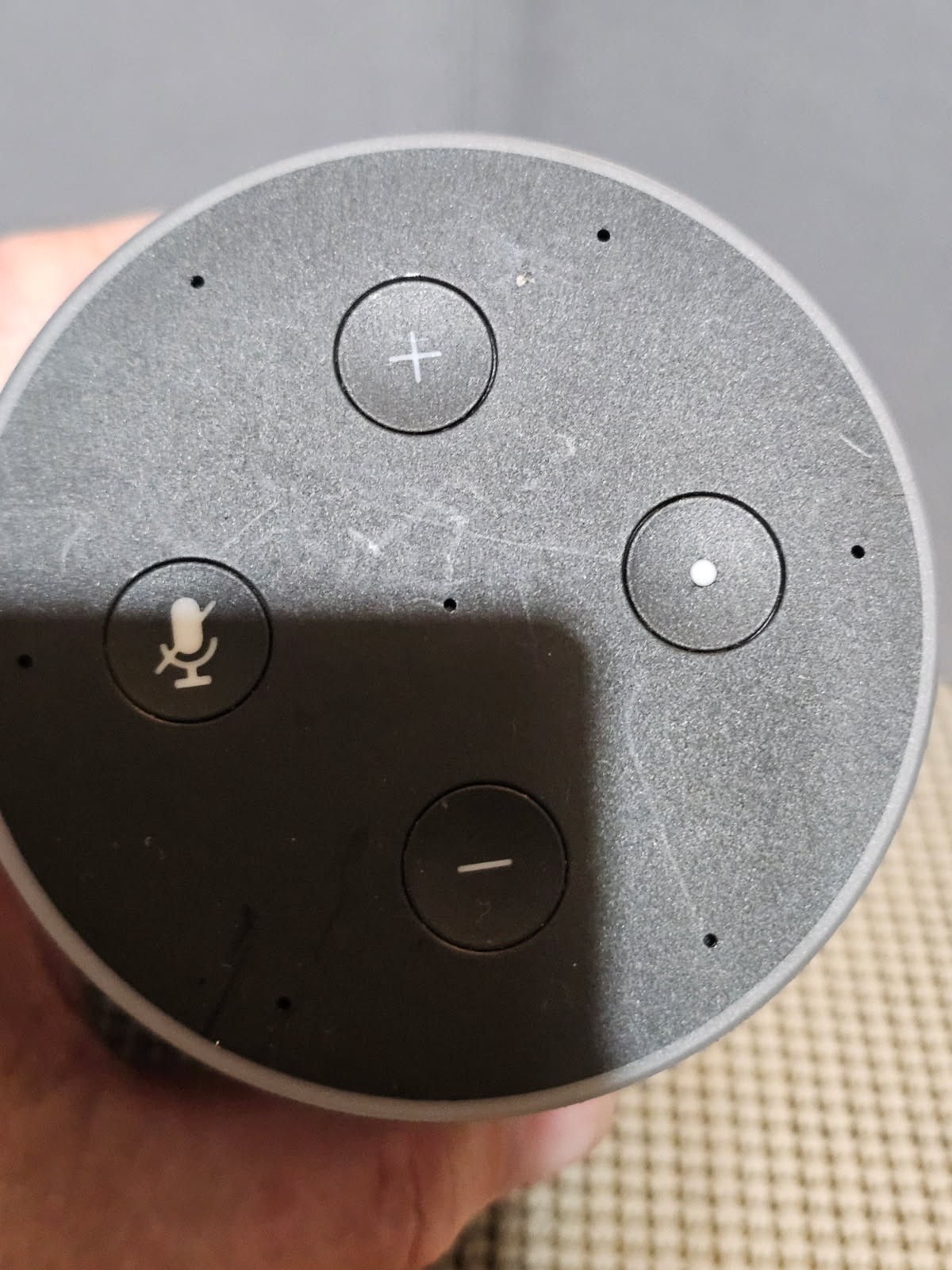 AMAZON ECHO 2nd Gen Smart Speaker Alexa Charcoal Fabric TESTED AND WORKS!