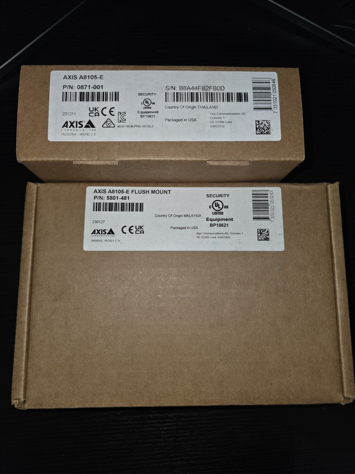 AXIS A8105-E Flush Mount Bracket Mount Kit, White, MPN 0871-001 5801-481
