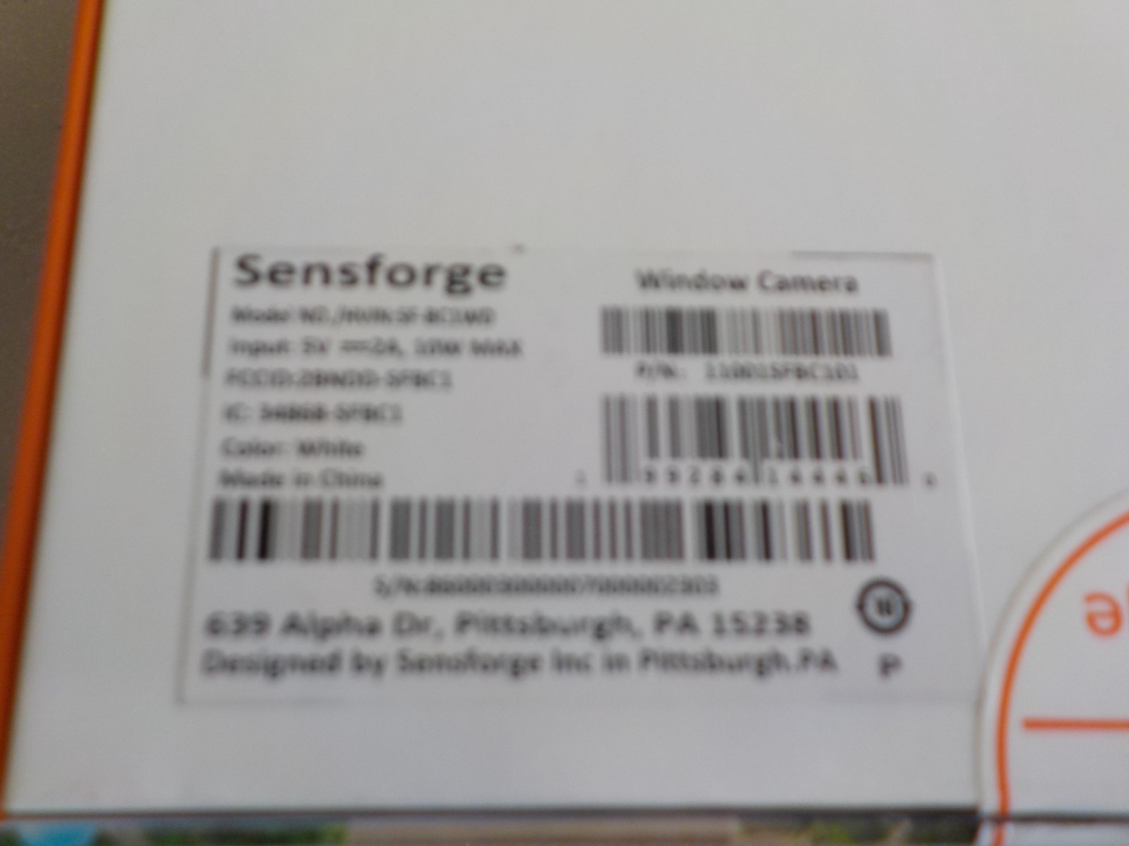 NEW -SensForge SF-BC1WD 2.4GHz & 5 GHz BLUETOOTH WINDOW CAMERA – FREE SHIPPING