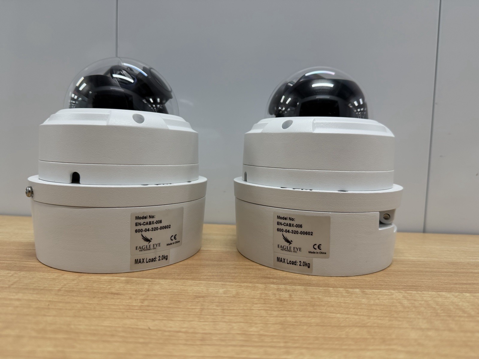 Lot of (2) Eagle Eye Networks Motorized Dome Security Cameras