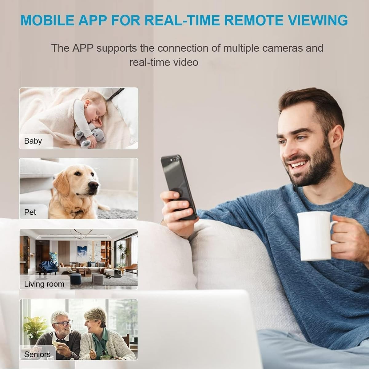 HD Mini Camera Wireless Surveillance Cam – iOS & Android App