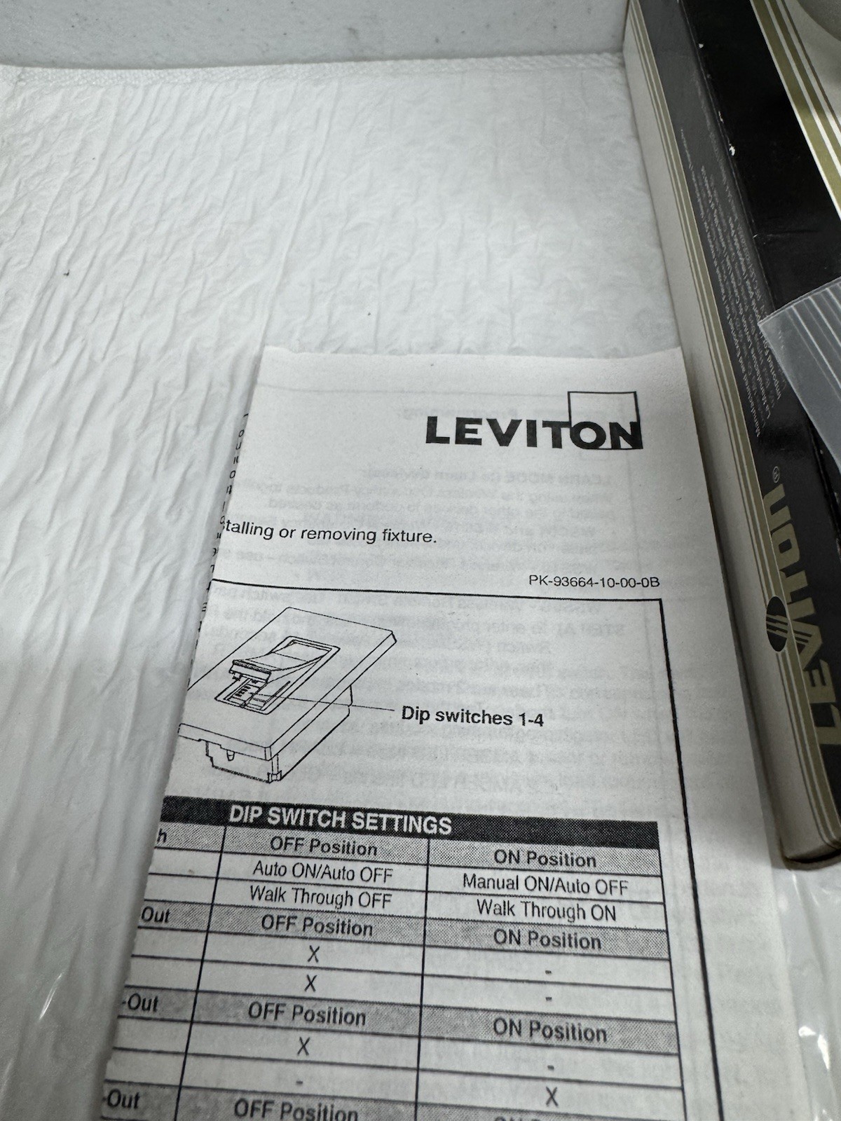 NEW LEVITON WSC15-10W WIRELESS OCCUPANCY SENSOR SHIPS FAST