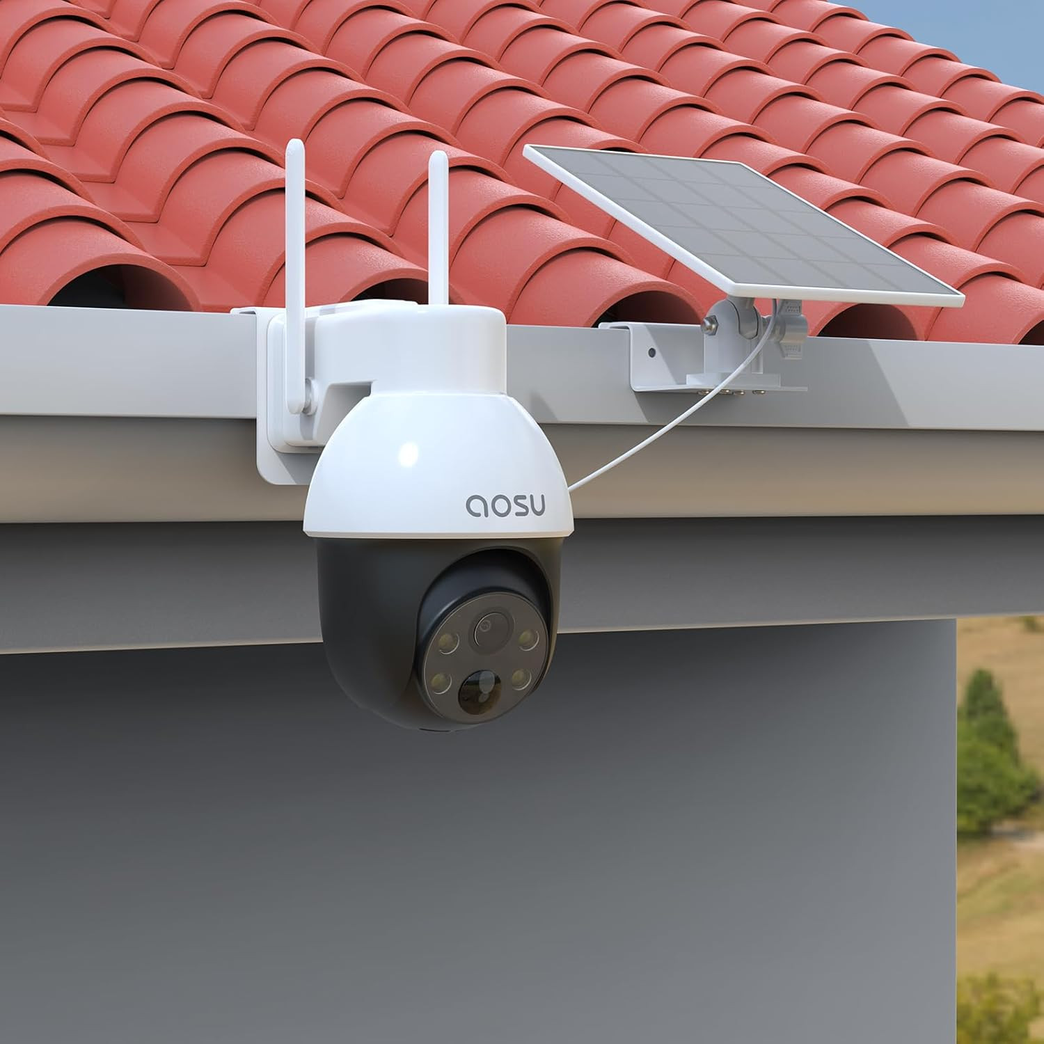 Gutter Mount Kits Compatible with AOSU Solar Security Cameras Wireless Outdoor(S
