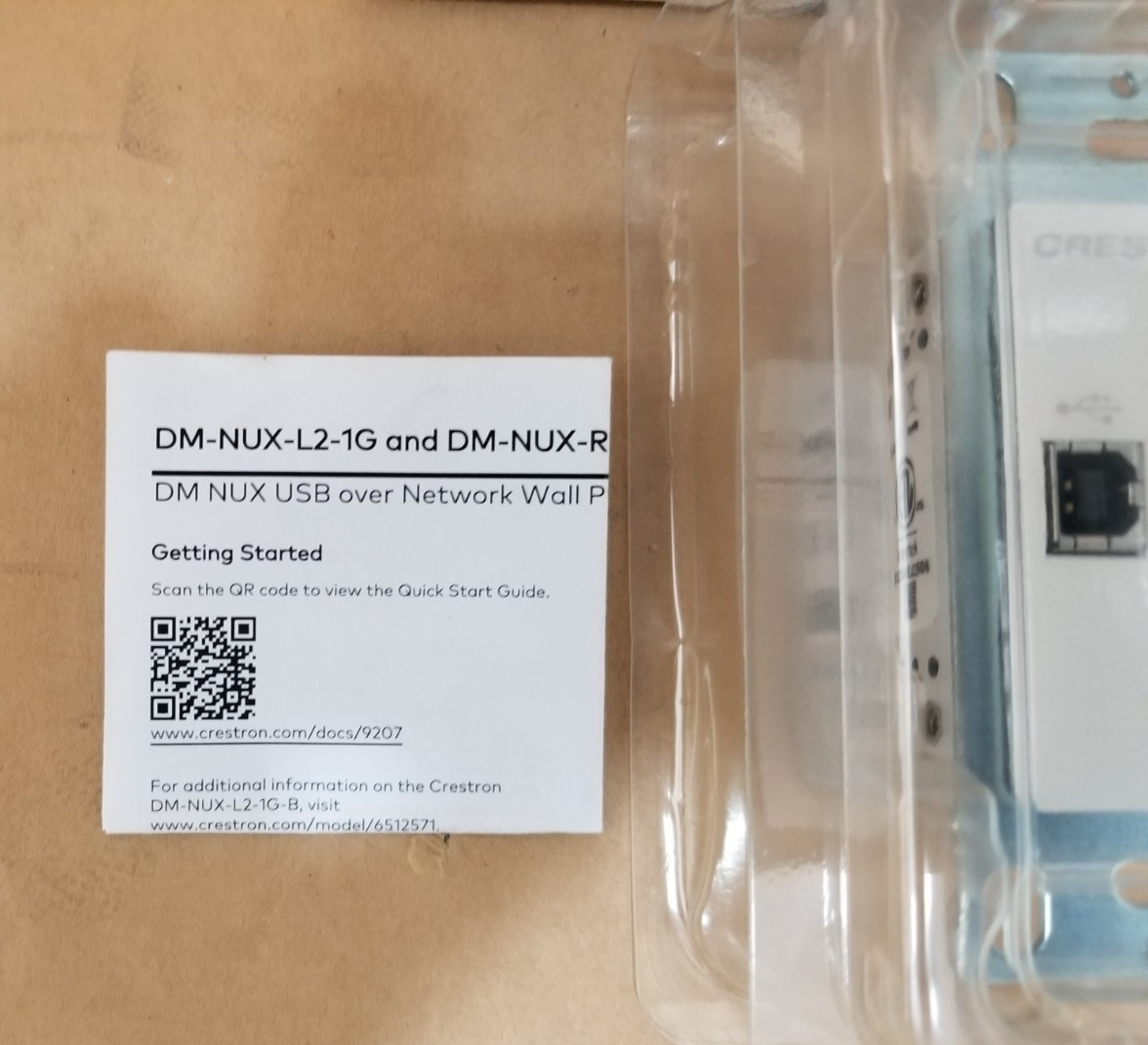 Crestron USB-NX2-LOCAL-1G-W / IP Extender Conference Room AV – BRAND NEW