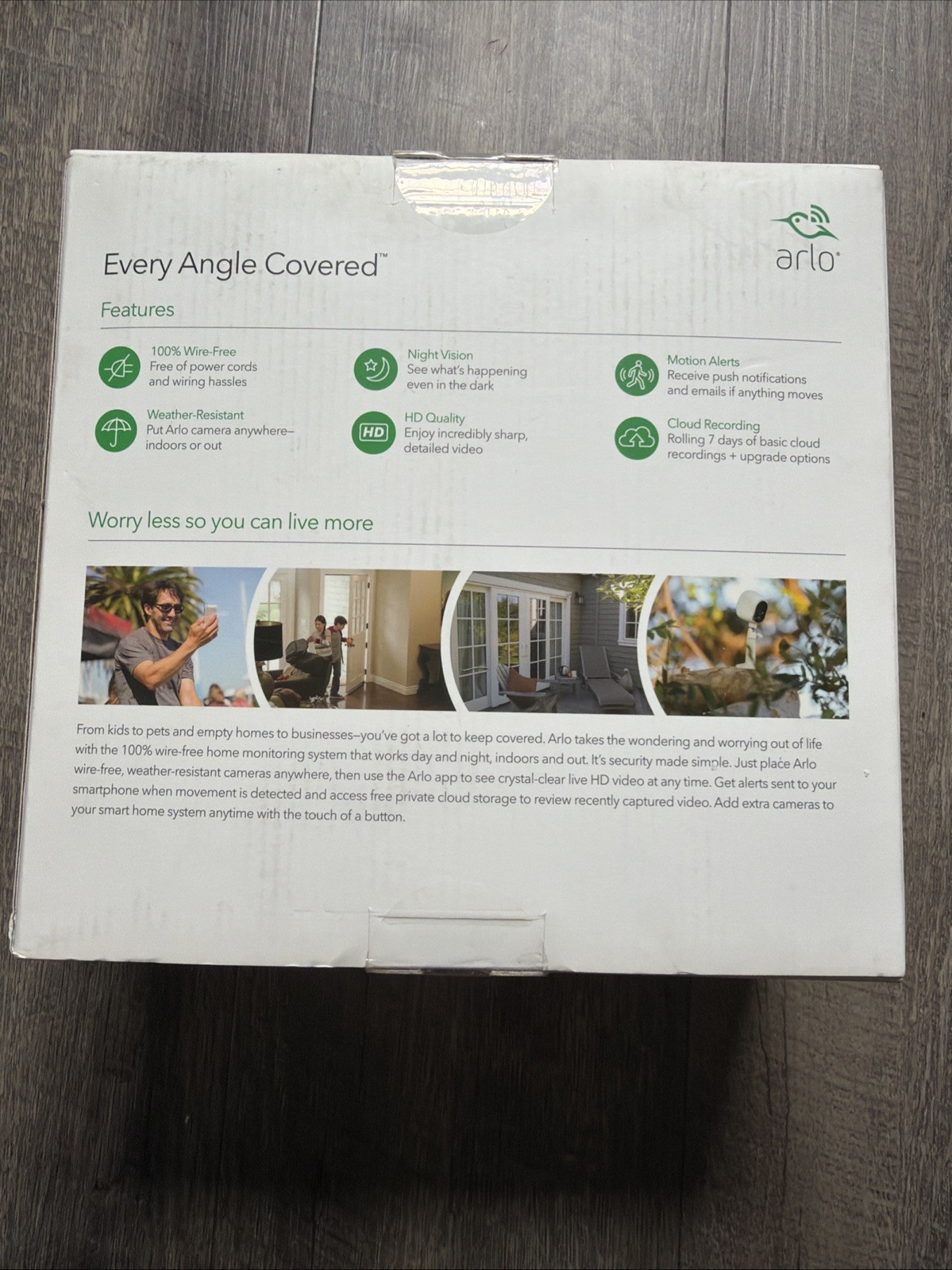 NEW Arlo VMS3330W Security System with 3 HD Cameras – White