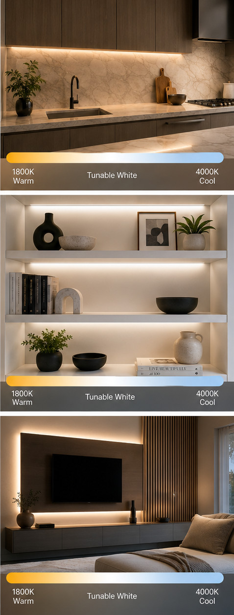 Lutron RadioRA 3 Lumaris Tunable White Tape Light Kit NEW