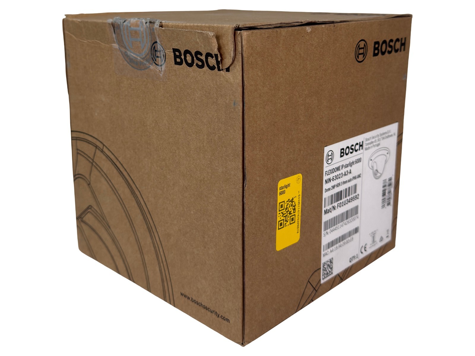 NEW Bosch Flexidome IP Starlight 6000 NIN-63023-A3-A 2MP HDR Security Camera