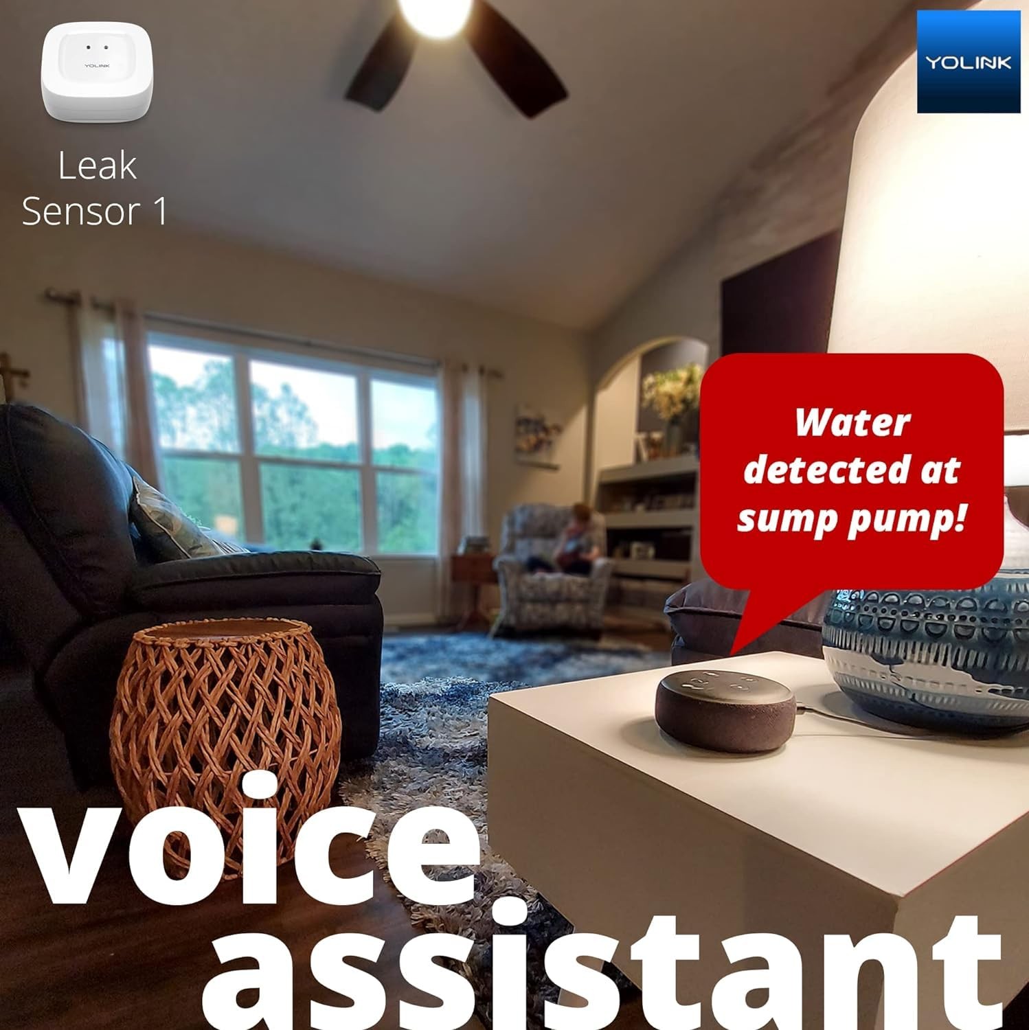 YoLink Smart Home Starter Kit Hub & 3Pack Water Leak Sensor 1, LoRa Up to 1/4…