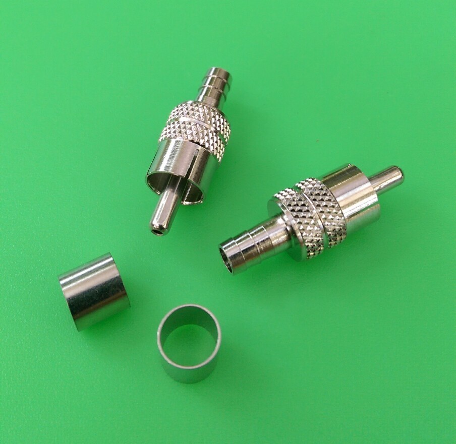 (100 PCS) RCA RG59 CRIMP-ON CONNECTOR – USA Seller