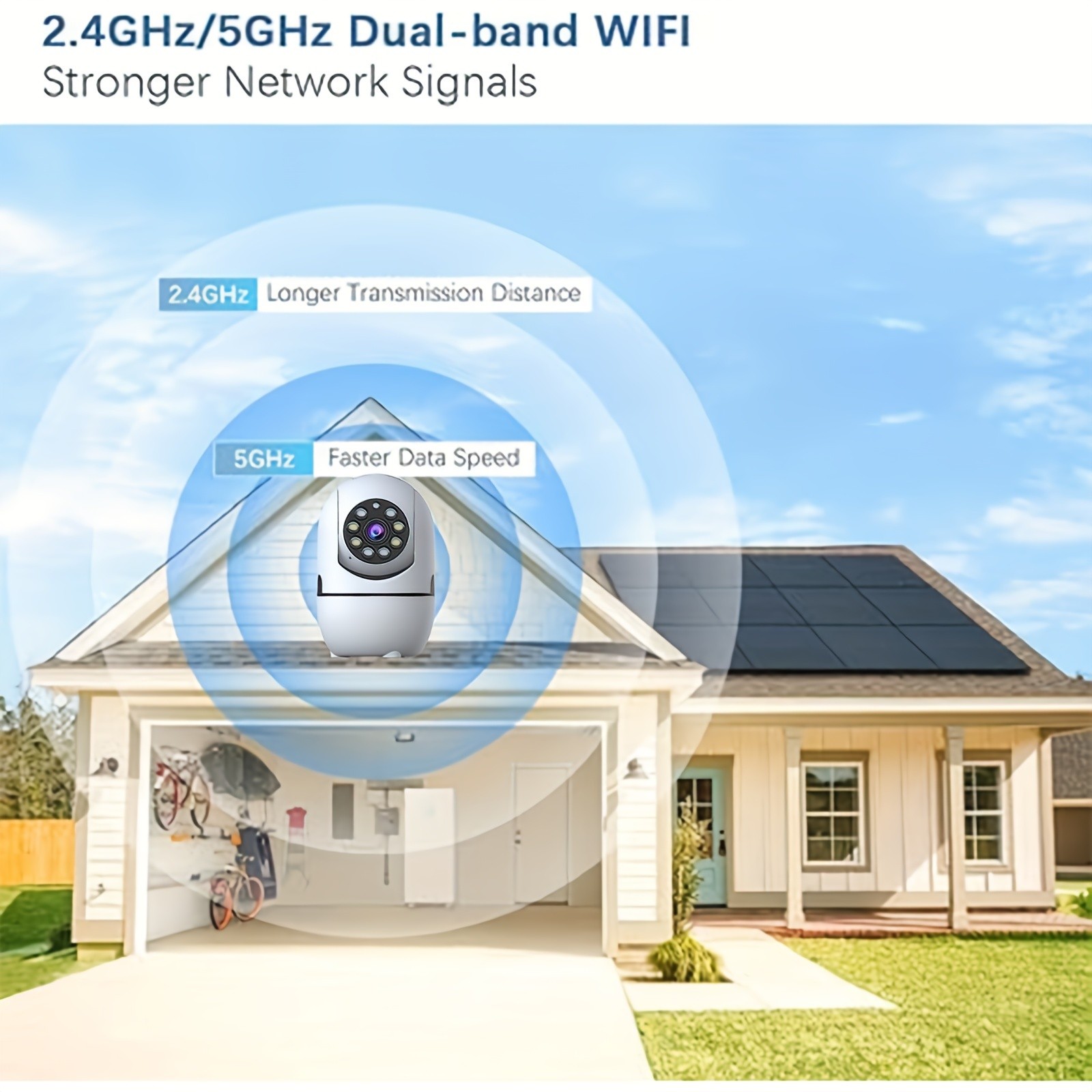 Essential Adaptable Stable Easy to Install 4PCS Indoor Wireless Security Cameras