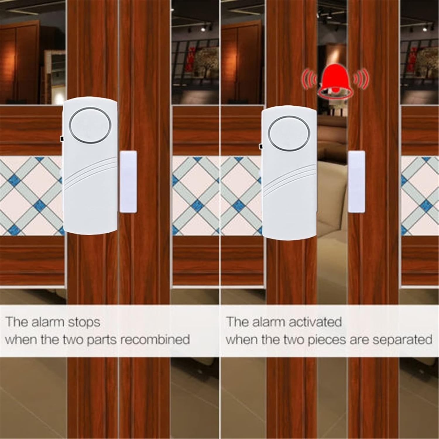 Wireless 90DB Window & Door Alarms for Kids Safety – 6 Pack Security Solution