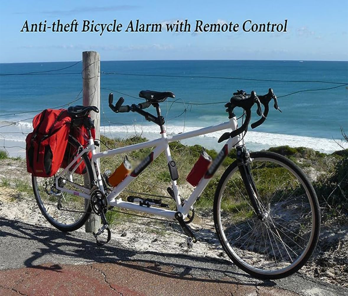 Bike Alarm Updated Wireless Vibration Motion Sensor Waterproof anti Theft 113Db