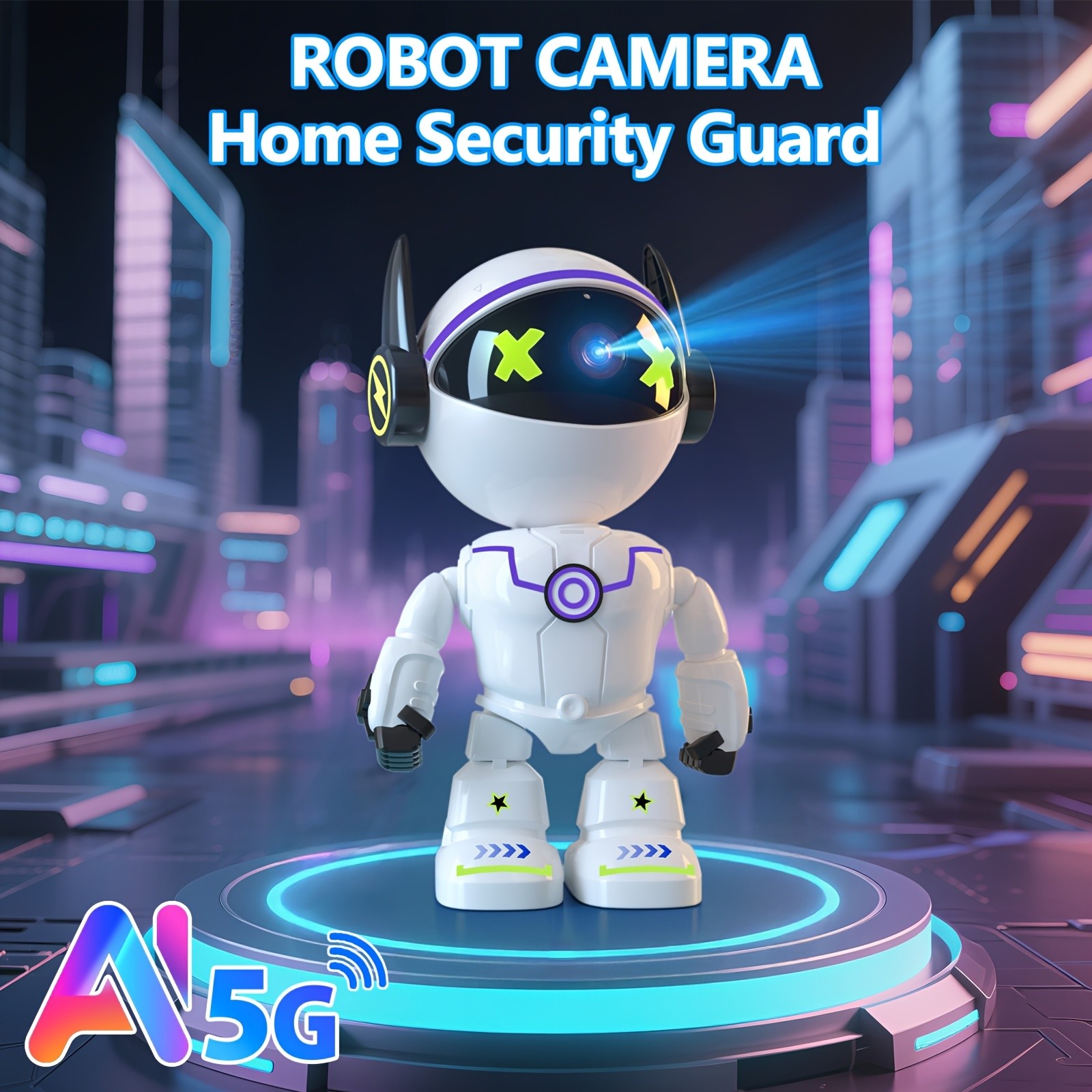 5MP HD Smart Phone Robot Camera, Indoor Cameras with Audio And Video