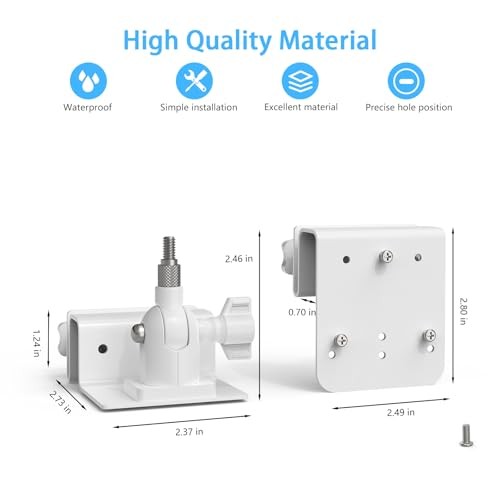 Gutter Mount Kits Compatible with AOSU Solar Security Cameras Wireless