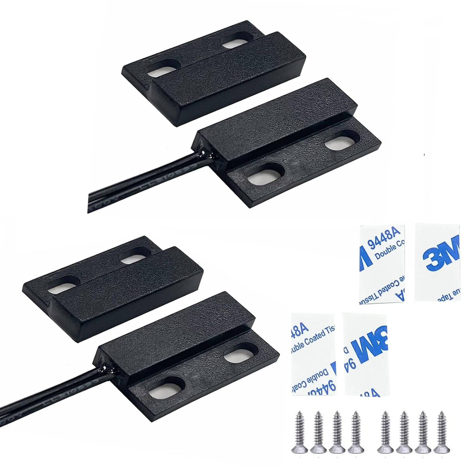 Magnetic Reed Switch,Wired Door Window Contact Sensor,Micro Normally Open NO Ala