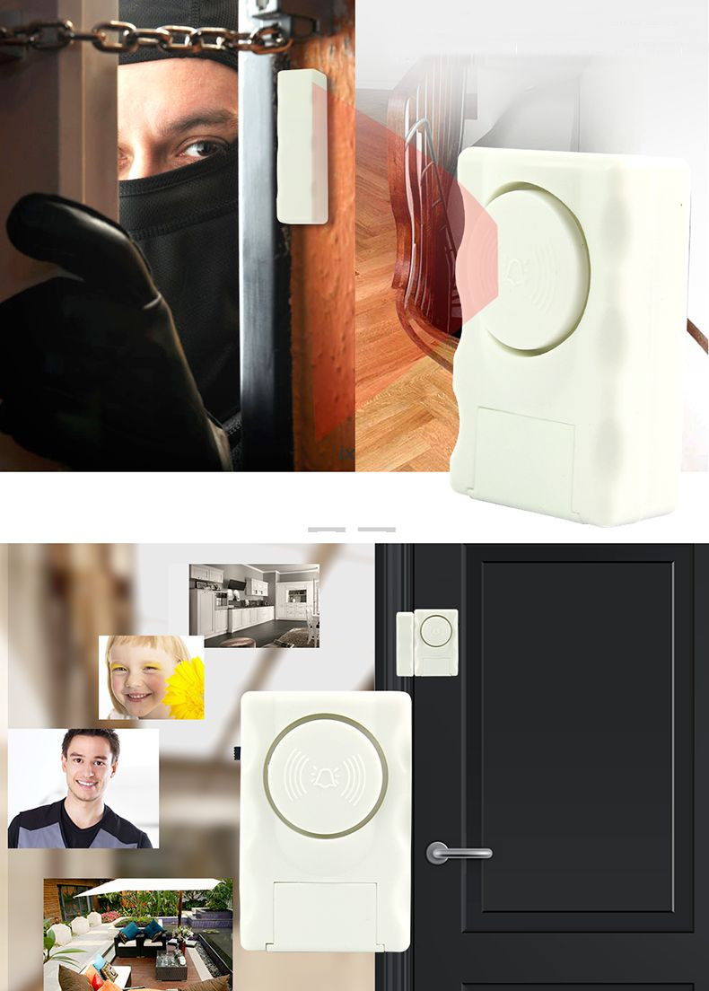 Window Door Home Entry 105db Alarm Magnetic Sensor Security Siren Anti Burglar