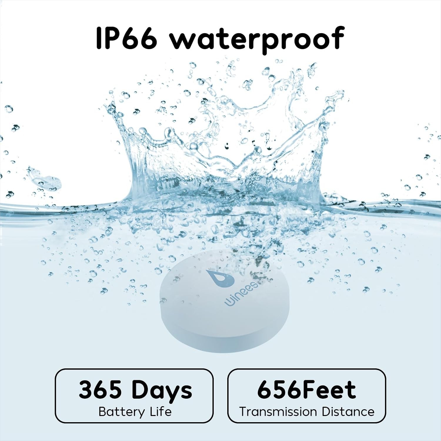 WiFi Water Leak Detector for Home, 3 Pack Water Sensors | with 100dB Adjustab…