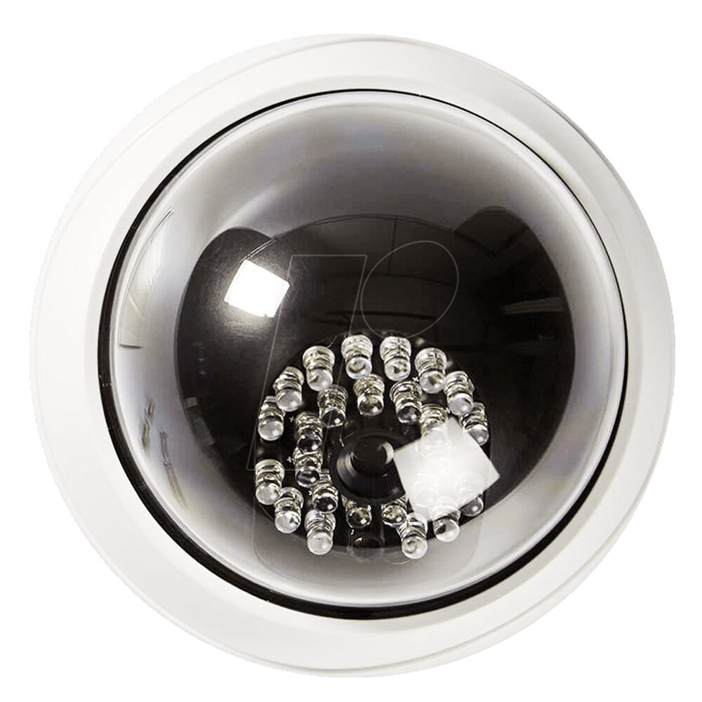 MaximalPower Fake CCTV Security Dummy Dome Camera w/ Red LED Light for Home Lot