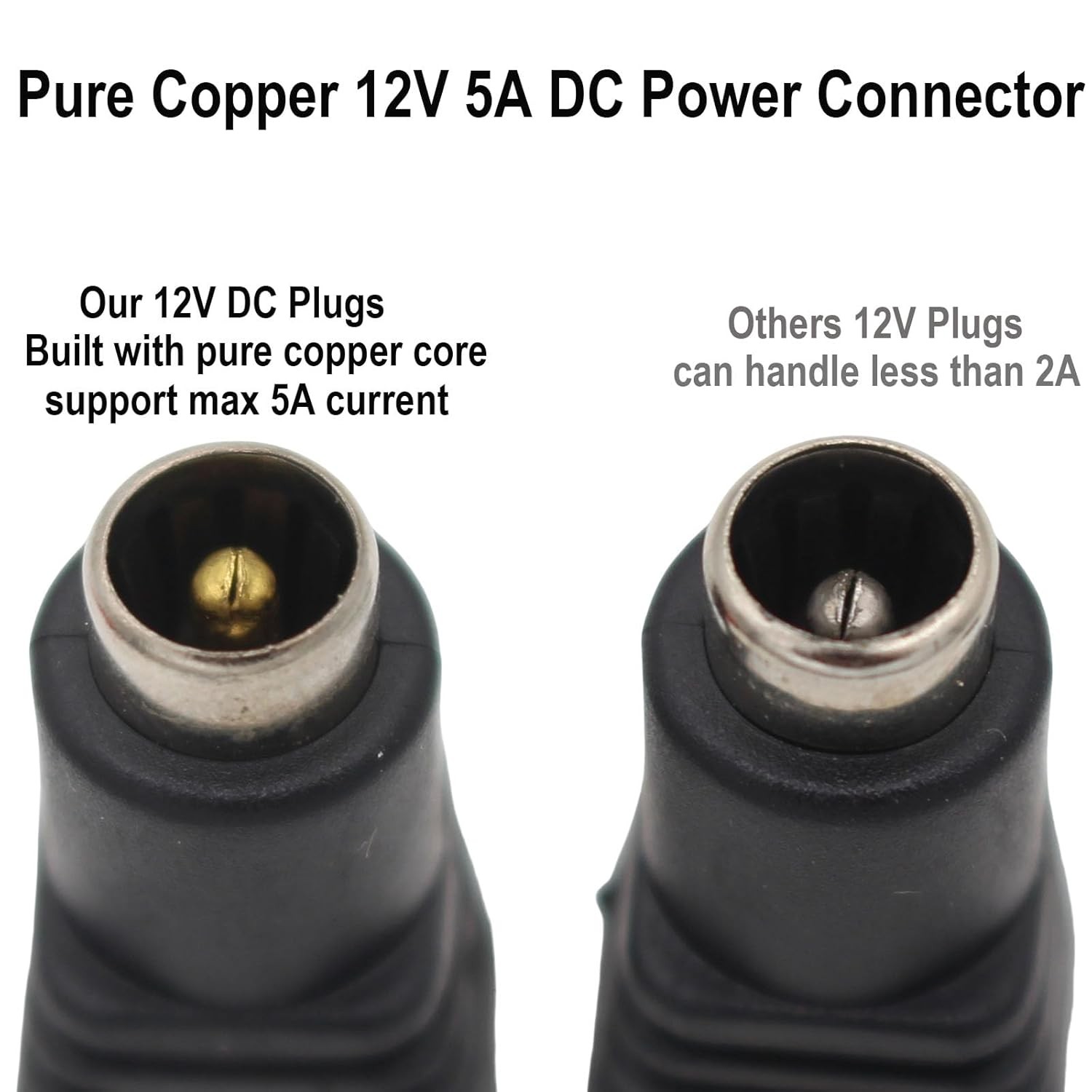 400Pack Male Female 2.1×5.5mm DC Power Plug Jack Adapter Connector for CCTV Lot