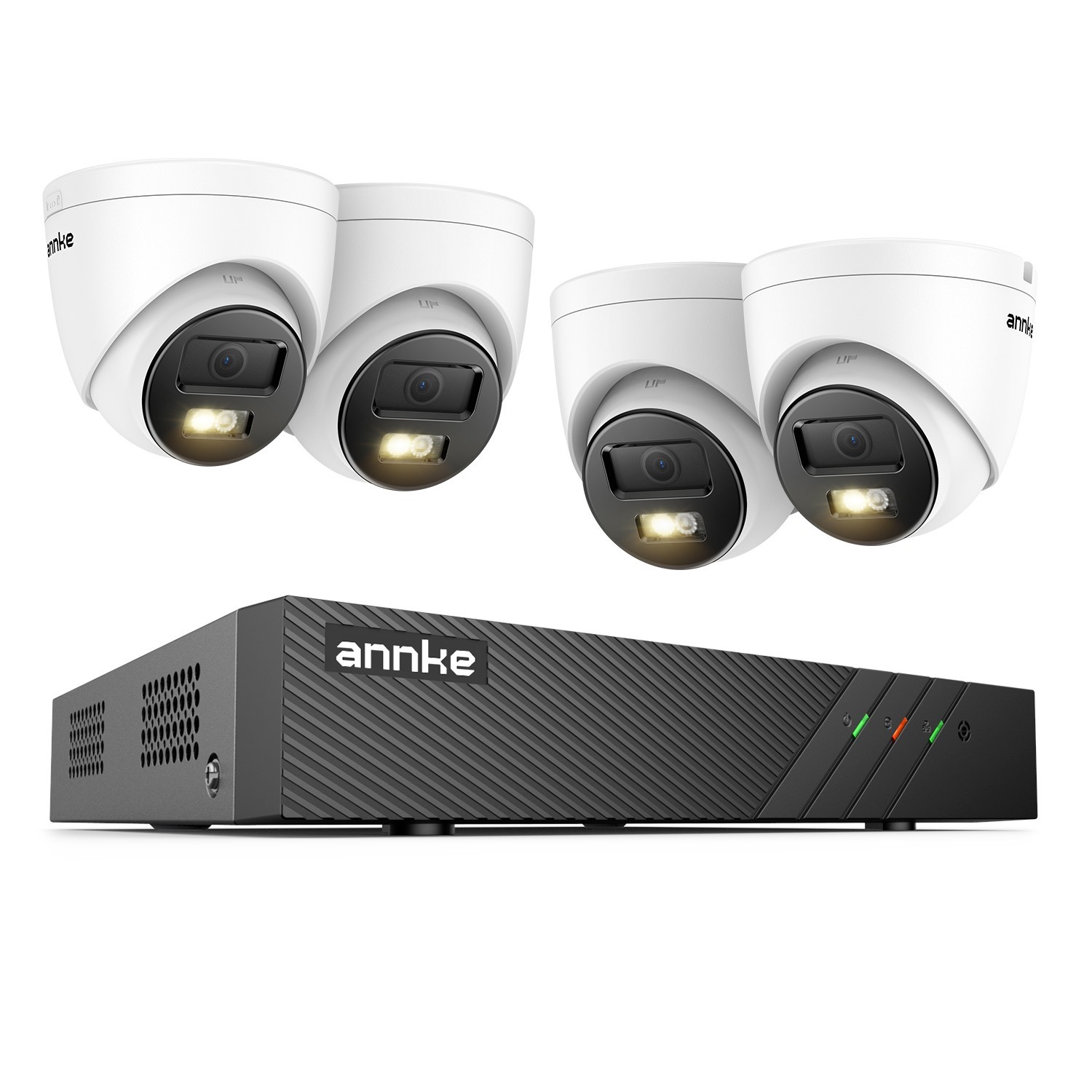 ANNKE 8CH 4K NVR POE 5MP Audio Security IP Camera System Outdoor AI Color Night